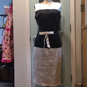 Black and White dress size XL by Tatyana